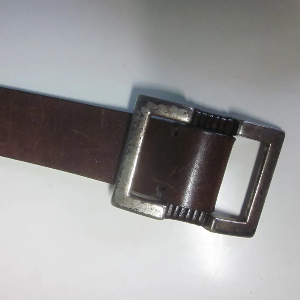 Vintage Belt The Limited Rustic Brown Leather Strap Womens Size M 30-34